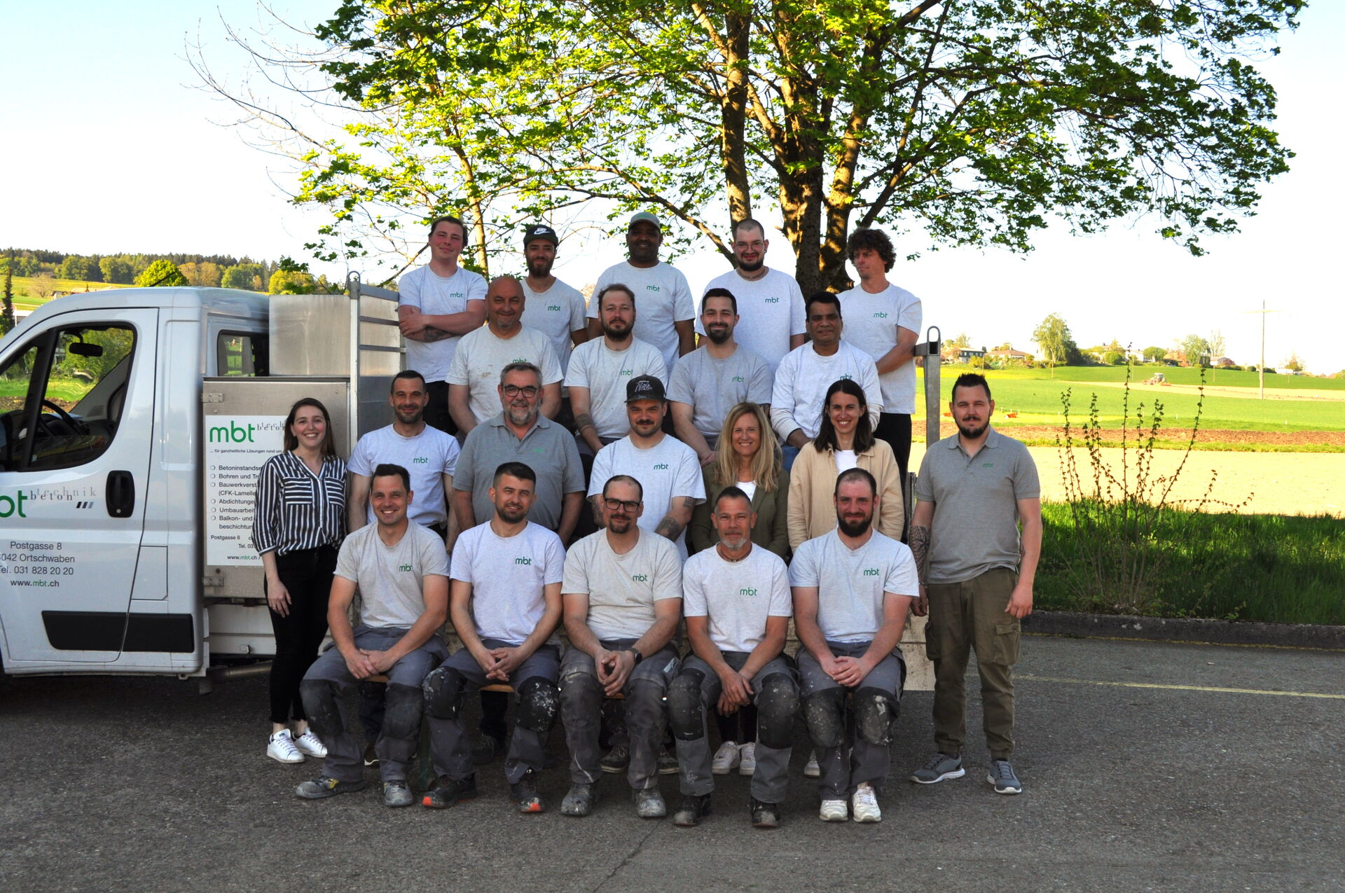 MBT-Betontechnik, Bern, Gruppenbild Mitarbeiter